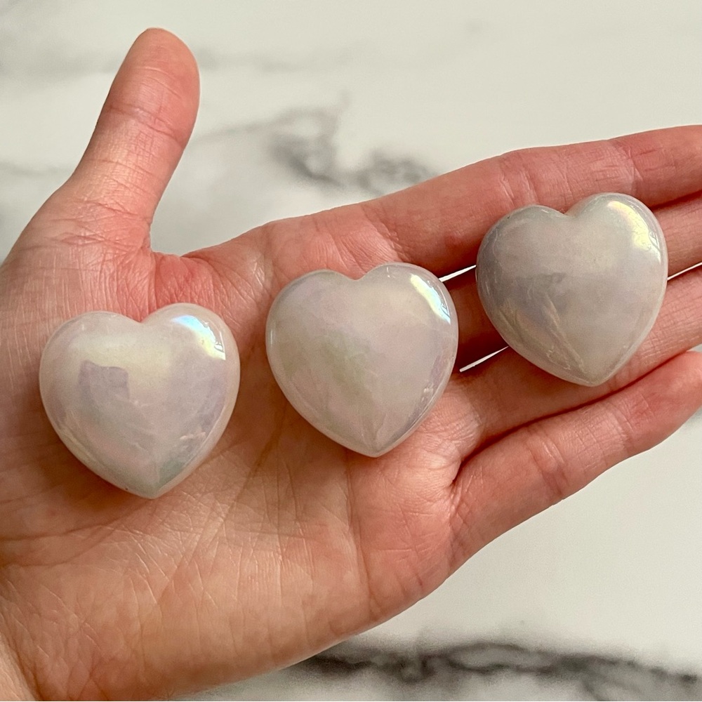 Mini Aura Rose Quartz Heart